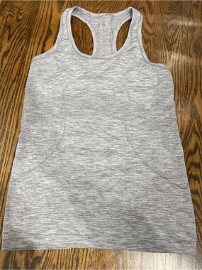 lululemon athletica Gray Marled Racerback Tank Top